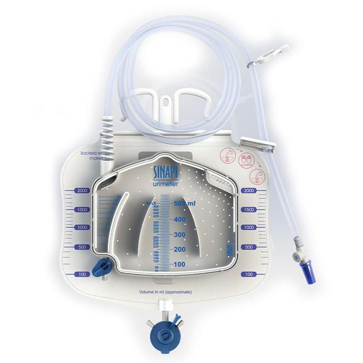 SUM500V2 Уриметр (сечоприймач) 500 ml (мл) жорсткий з дренажним мішком 2000 ml (мл)